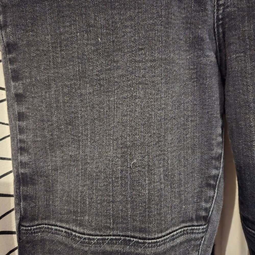 Paige Steele Pinstripe Skinny Jeans - Faded Black Striped - Picture 2 of 9